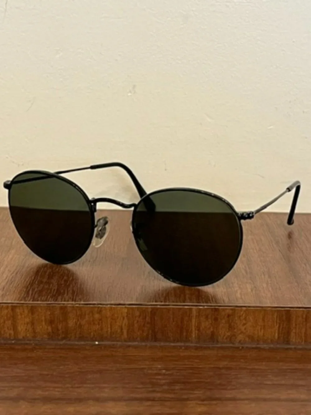 Ray-Ban RB3447-N Round Metal 002/71 Black Sunglasses, 50-21